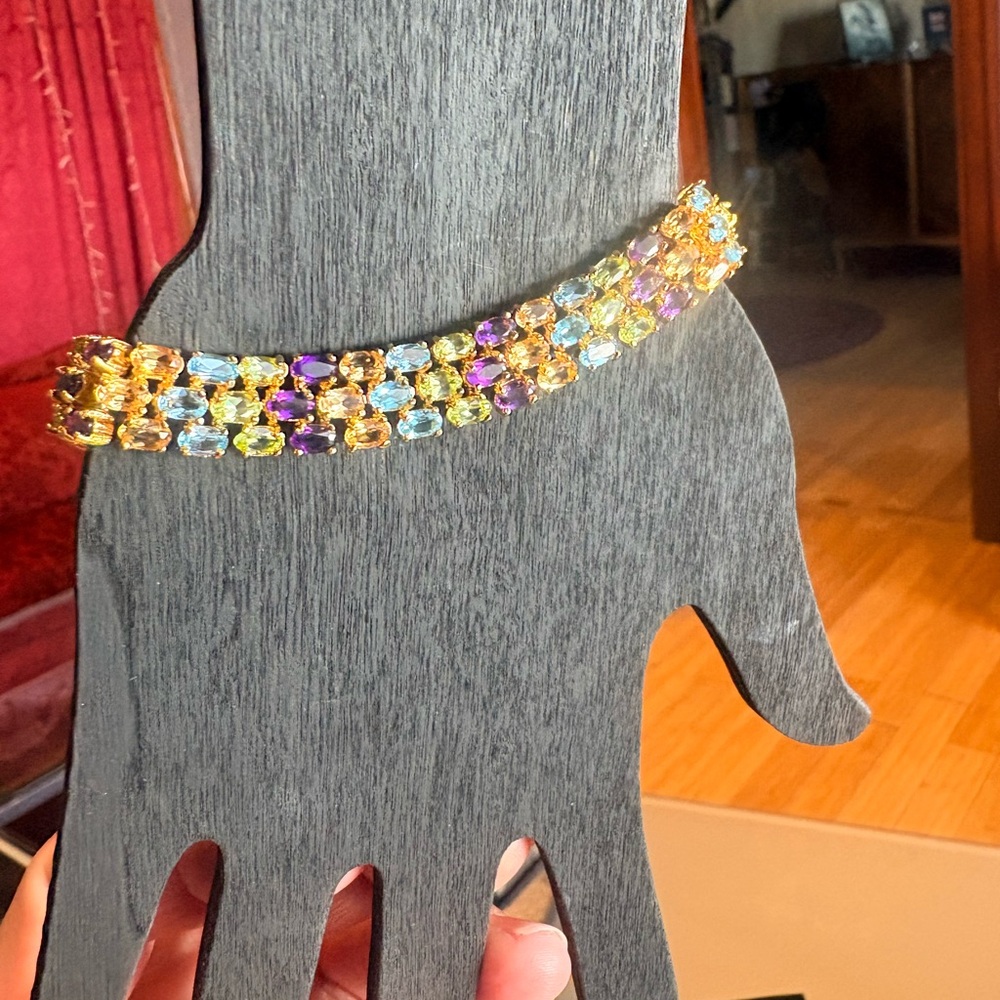 Multi stone .925 Bracelet